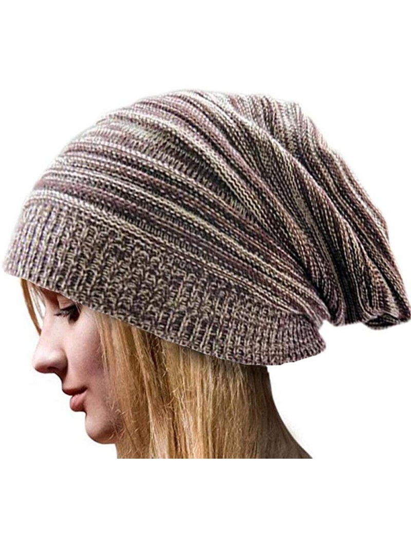 Skullies & Beanies Unisex Plain Long Beanie - Coffee - CM11T8WIXZR $13.33