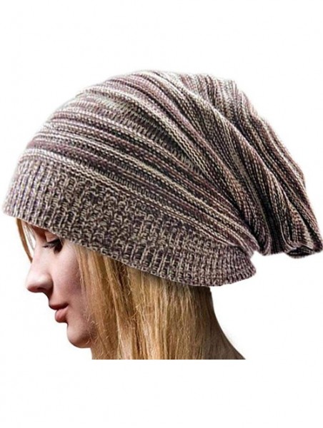 Skullies & Beanies Unisex Plain Long Beanie - Coffee - CM11T8WIXZR $13.33