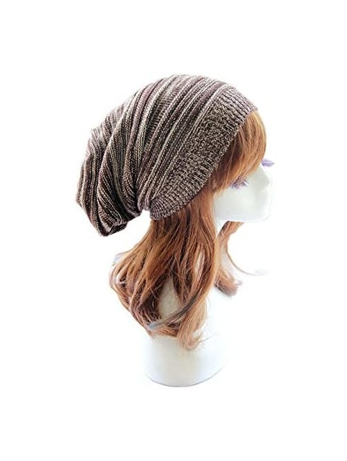 Skullies & Beanies Unisex Plain Long Beanie - Coffee - CM11T8WIXZR $13.33