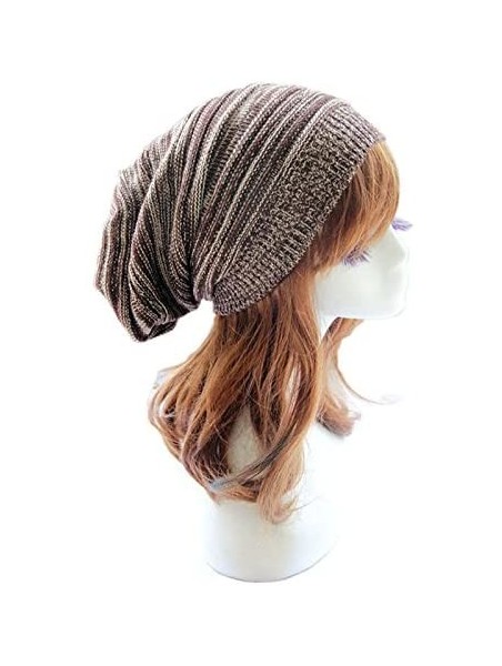 Skullies & Beanies Unisex Plain Long Beanie - Coffee - CM11T8WIXZR $13.33