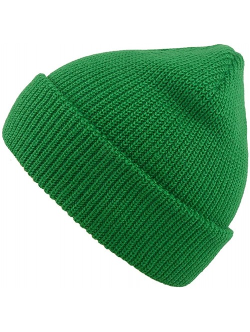 Skullies & Beanies Slouchy Beanie Hats Winter Knitted Caps Soft Warm Ski Hat Unisex - Kelly Green - CT18WXCTODE $12.28