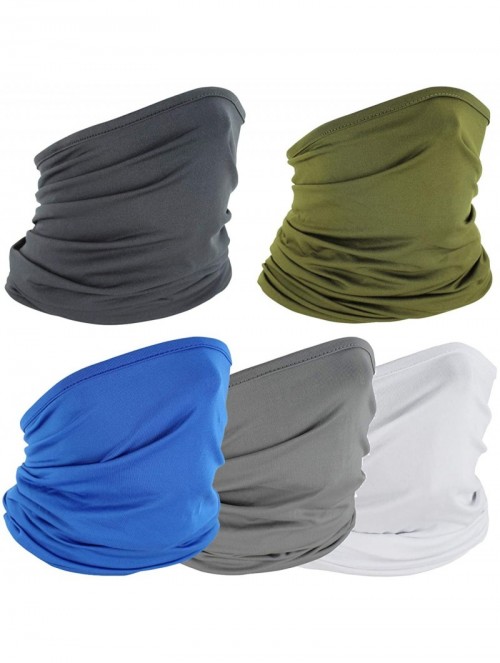 Balaclavas 5Pack Neck Gaiter Neck Scarf Breathable Balaclava UV Dust Protection for Cycling Hiking Fishing - CZ197XNSIS7 $22.42
