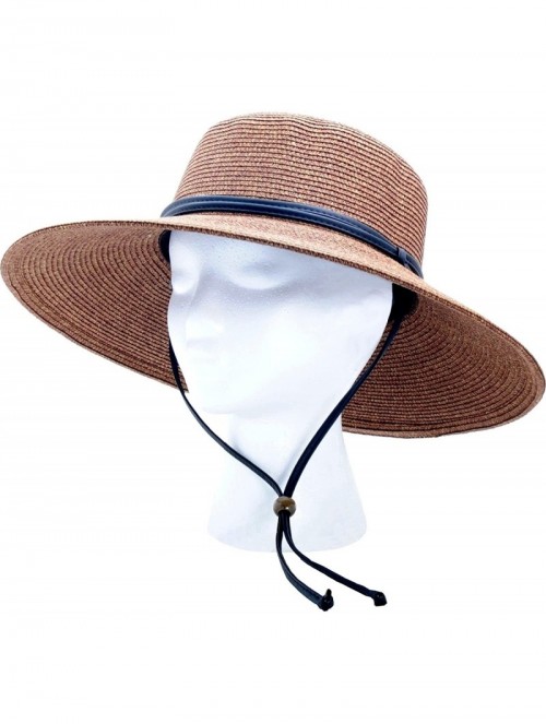 Sun Hats Womens Wide Brim Braided UPF 50+ Hat - C91142ZRDUL $27.43