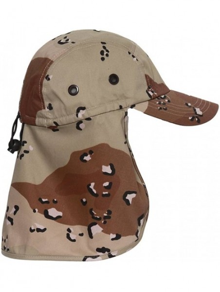 Sun Hats Outdoors Sun Protecting Flap Hat - Desert Camo - CF11EMJO6DT $12.85