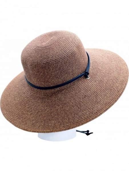 Sun Hats Womens Wide Brim Braided UPF 50+ Hat - C91142ZRDUL $27.43