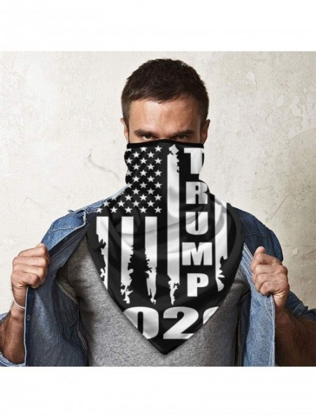 Balaclavas Trump 2020 American Flag Neck Gaiter Warmer Windproof Dust Face Cover Outdoor Balaclava Scarf Bandana Men Woman - ...