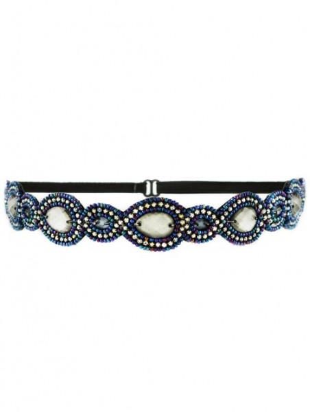 Headbands Park Ave Headband- Pewter Blue - CE11UAI7PSD $15.10