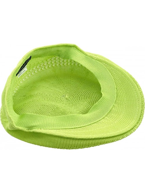 Newsboy Caps Classic Mesh Newsboy Ivy Cap Hat - Lime Green - CF11JYQLE4T $11.94