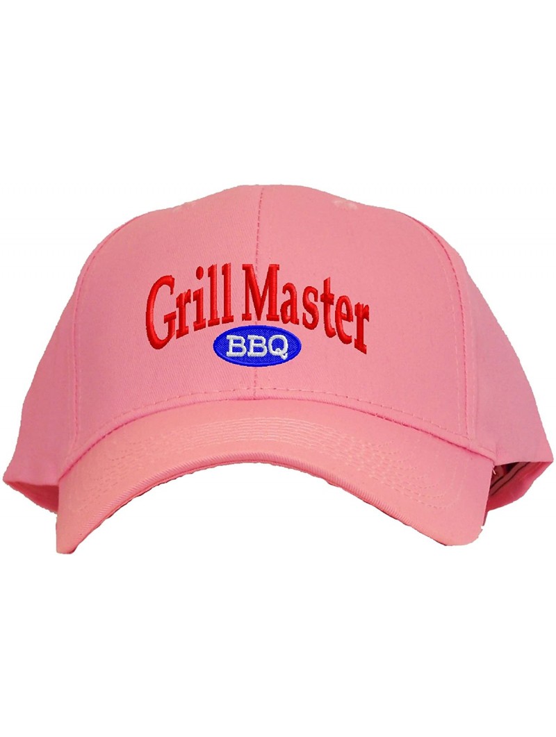 Baseball Caps Grill Master Embroidered Pro Sport Baseball Cap - Pink - CV17XMI247A $22.89