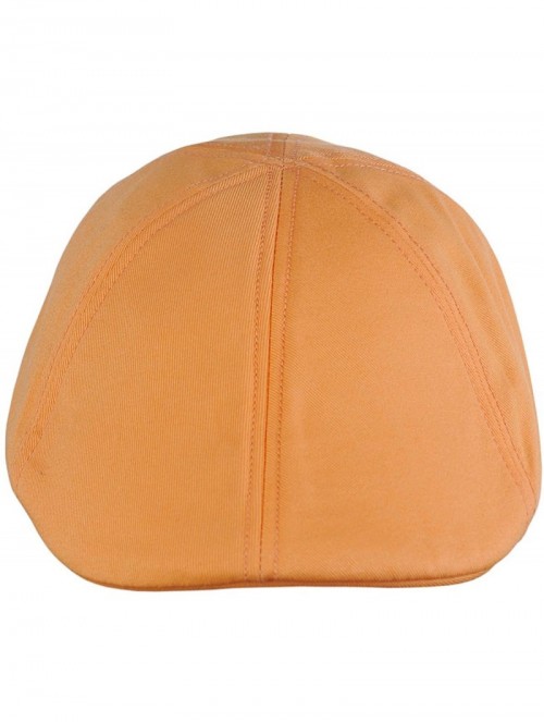 Newsboy Caps Fashionable Solid Color Unisex Cotton Duck Bill Newsboy Ivy Cap - Apricot - CJ18OTD8YRI $15.01