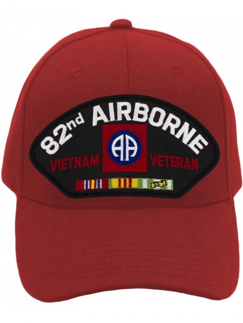 Baseball Caps 82nd Airborne - Vietnam War Veteran Hat/Ballcap Adjustable One Size Fits Most - Red - CB18RNC289O $27.98