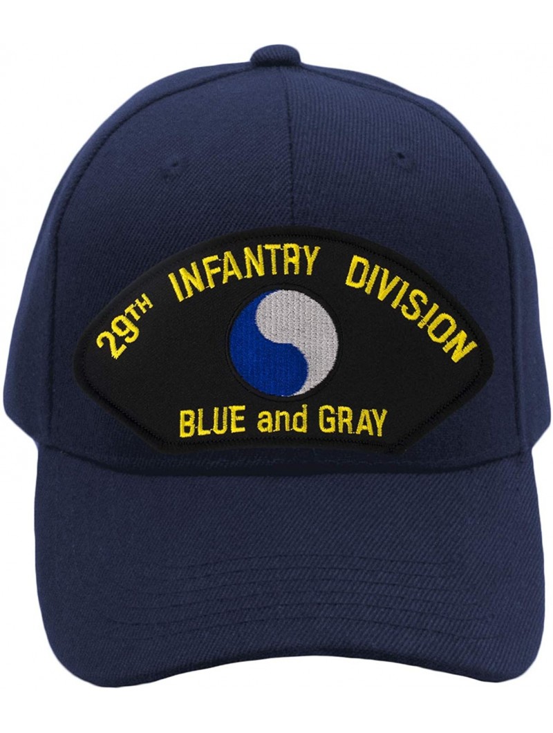 Baseball Caps 29th Infantry Division - Blue & Gray Hat/Ballcap Adjustable One Size Fits Most - Navy Blue - CO18SWE7WOR $29.81