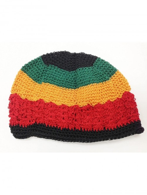 Skullies & Beanies Kufi Cap Rasta 4687 - Rasta - CY1104BYV6V $13.30