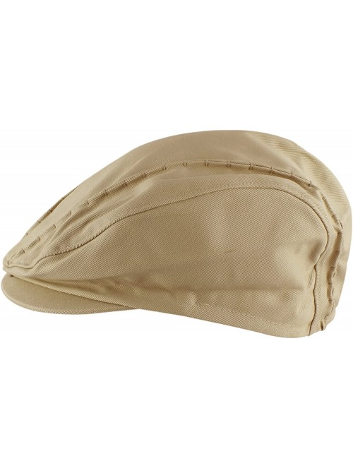 Newsboy Caps Stitched Flat Cap Cabbie Hat Gatsby Irish Hunting Newsboy Beret - Beige - C911LLY6XDT $13.49