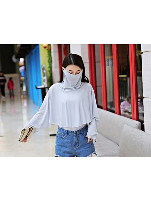 Sun Hats Summer Sun Coats for Women Anti-uv Sun Protection Neck Flap Cover Long Sleeve Driving Riding Beach Sunscreen - CW18D...