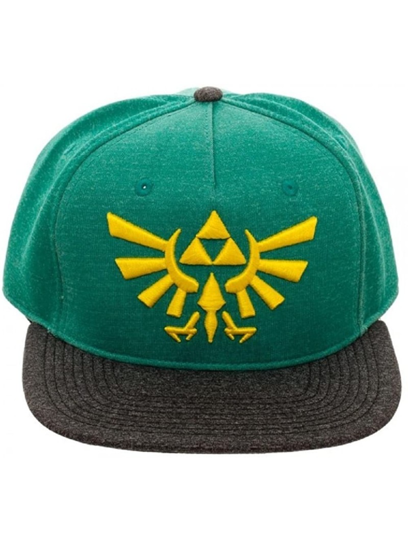 Baseball Caps Green & Grey Marled Nintendo Legend Of Zelda Triforce Snapback - CE188WC589S $33.97