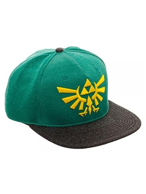 Baseball Caps Green & Grey Marled Nintendo Legend Of Zelda Triforce Snapback - CE188WC589S $33.97