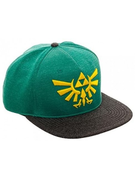 Baseball Caps Green & Grey Marled Nintendo Legend Of Zelda Triforce Snapback - CE188WC589S $33.97