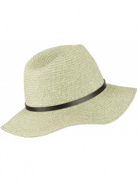 Fedoras Mixed Paper Panama Fedora - Taupe - CS11WYQ9DDP $19.60