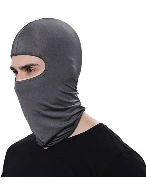 Balaclavas Multi-Purpose Balaclava Wind Cap Motorcycle Ski Scarf Full Face - Dark Gray - CI11R4RB5R1 $12.17