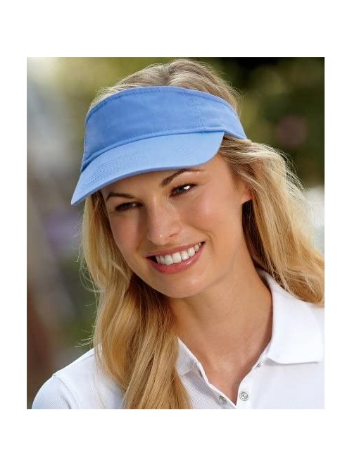 Visors Classic Cut Chino Cotton Twill Visor (8103) - White - CW1147687FP $12.05