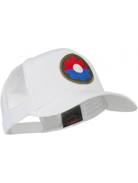 Baseball Caps US Army 9th Infantry Division Patched Mesh Back Cap - White - CM11LUGWW3D $29.35