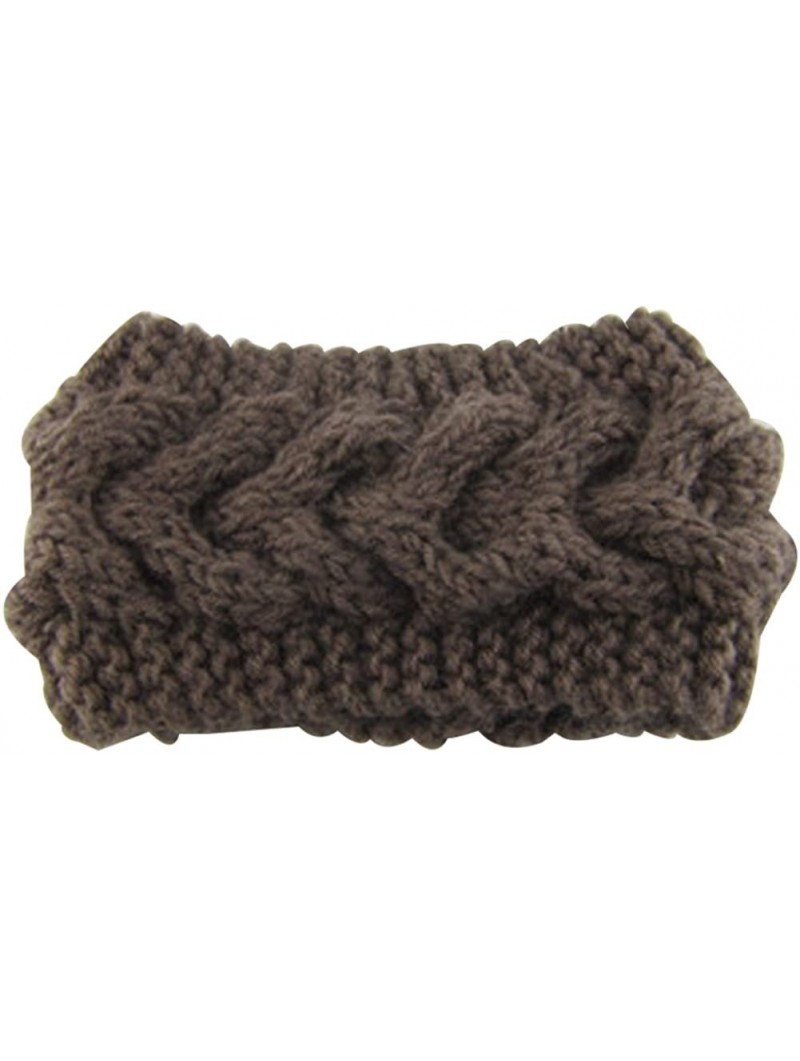 Cold Weather Headbands Women Wool Knit Crochet Twist Headband Ear Warmer Versatile for Christmas-New Year's Gift-8.6"x4.3" - ...