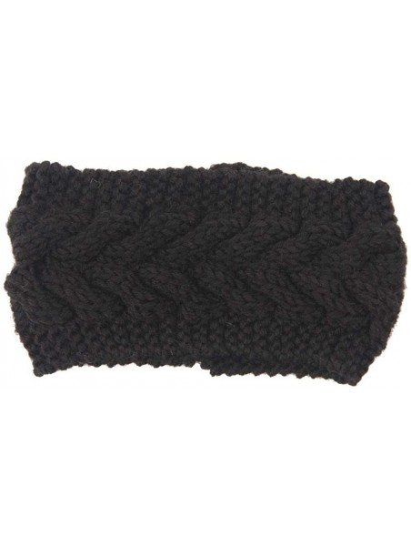 Cold Weather Headbands Women Wool Knit Crochet Twist Headband Ear Warmer Versatile for Christmas-New Year's Gift-8.6"x4.3" - ...