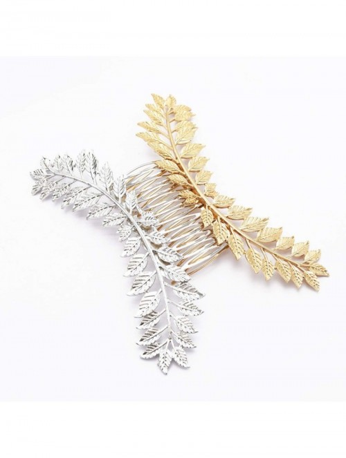 Headbands Bridal Wedding Hair Accessories Headdress Gold Silver Headband Hair Comb Clip Hairpin Crown Jewelry - 25 - C518XD67...