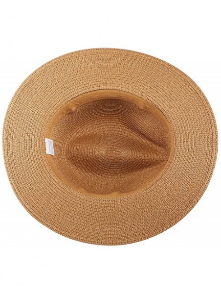 Sun Hats Beach Hats for Women- Summer Straw Hats Wide Brim Panama Hats with UV UPF 50+ Protection for Girls and Ladies - CJ19...