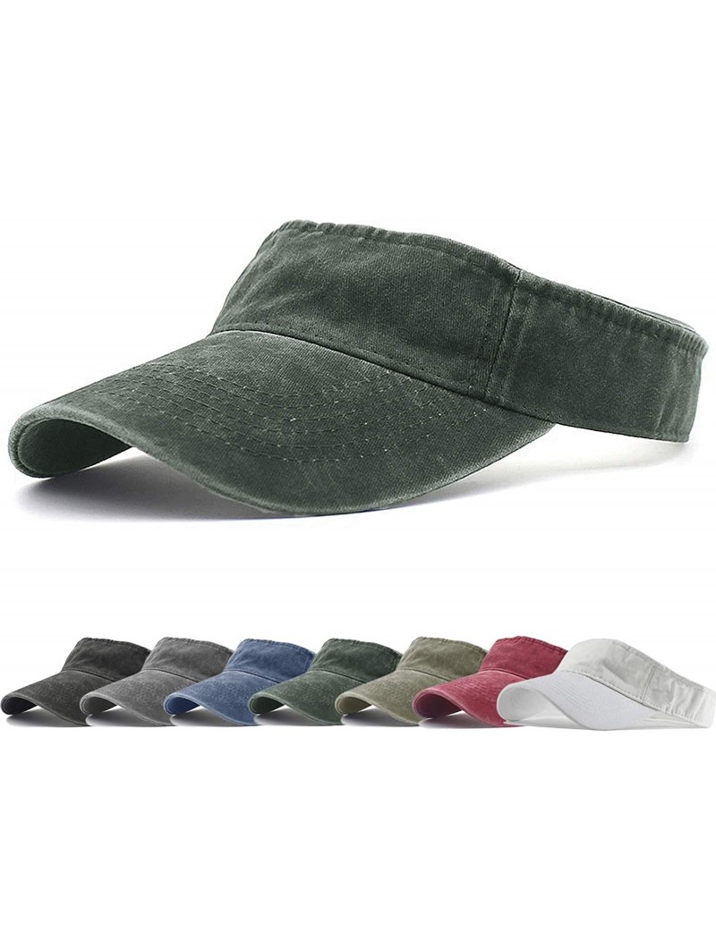 Baseball Caps Sports Sun Visor Hats Twill Cotton Ball Caps for Men Women Adults Kids - 1 Army Green - CT18OM2Y3Z3 $13.90