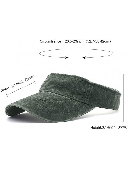 Baseball Caps Sports Sun Visor Hats Twill Cotton Ball Caps for Men Women Adults Kids - 1 Army Green - CT18OM2Y3Z3 $13.90