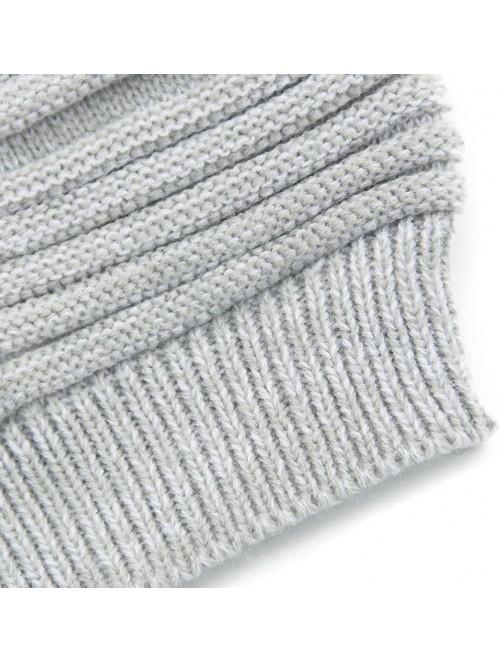 Skullies & Beanies Unisex Adult Winter Warm Slouch Beanie Long Baggy Skull Cap Stretchy Knit Hat Oversized - White - CZ128YYT...