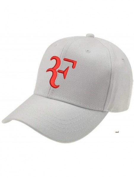 Baseball Caps Letter Embroidery 3D F Dad Hat Tennis Star Roger Federer Baseball Cap Black Adult Size - White - CQ18WNS3CUI $3...