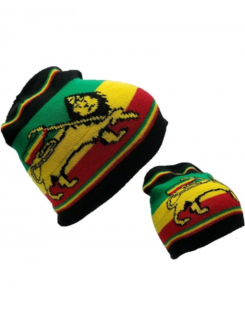 Skullies & Beanies Black Rasta Marijuana Lion of Judah Rasta Winter Beret Beanie Cap Skull Ski Hat - CN18DX4TGKW $16.65