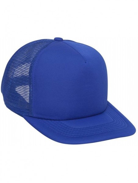 Baseball Caps Trucker SUMMER MESH CAP- Neon Orange - Royal - CI11CG3DEG3 $9.89