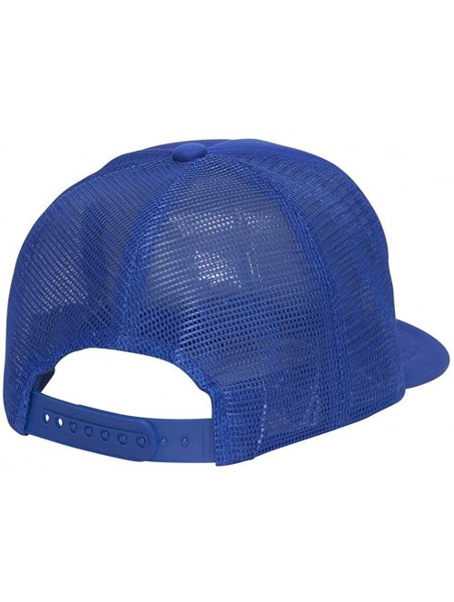 Baseball Caps Trucker SUMMER MESH CAP- Neon Orange - Royal - CI11CG3DEG3 $9.89