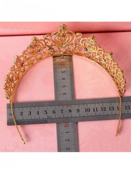 Headbands Queen Princess Tiara Crown Luxury AAA Zircon Rhinestone Wedding Bridal Headband(A1153) - Silver - CN185U2RYQH $46.04