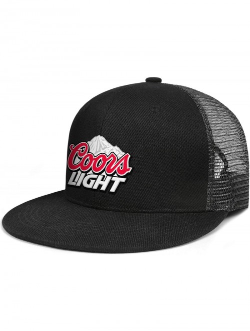 Sun Hats Coors-Light-Beer-Logo- Woman Man Adjustable Flat Bill Baseball Caps Vintage Snapbacks Trucker Hats - C018SZSCEAQ $23.70