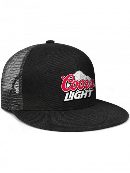 Sun Hats Coors-Light-Beer-Logo- Woman Man Adjustable Flat Bill Baseball Caps Vintage Snapbacks Trucker Hats - C018SZSCEAQ $23.70