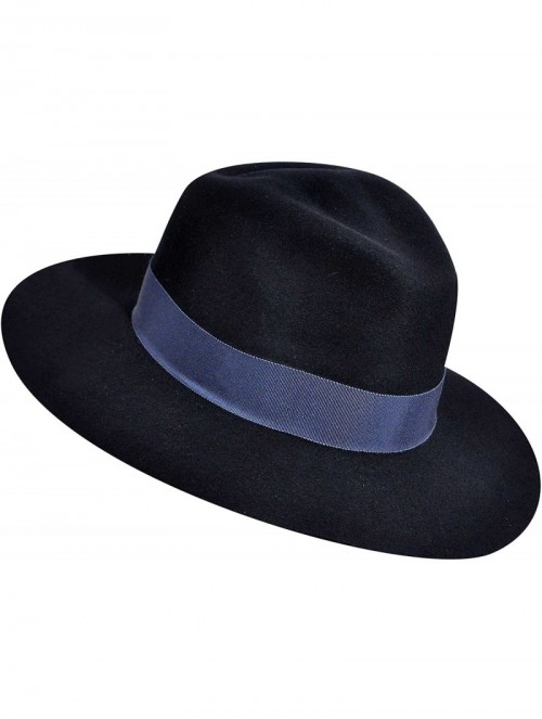 Fedoras Taylor Litefelt Wide Brim Fedora - Navy - CH11RIFWTQZ $60.83