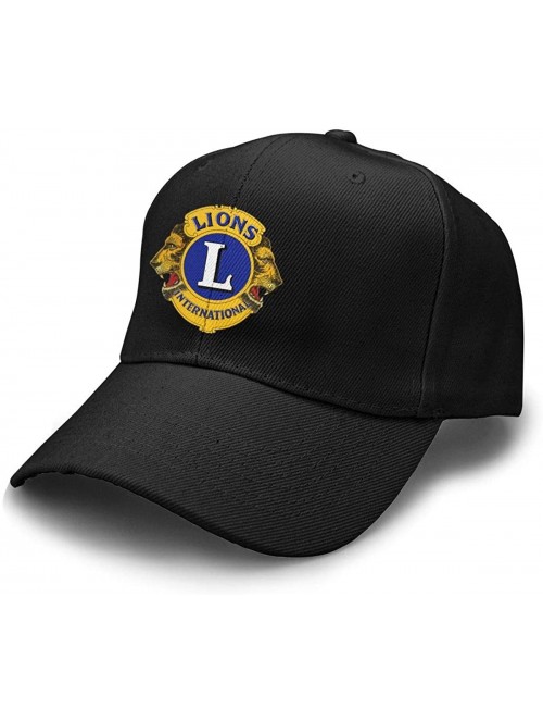 Baseball Caps Lions Clubs Unisex Peaked Caps Baseball Cap Classic Adjustable Casquette Flat Hats - Black - CJ18UT3T0H3 $23.07