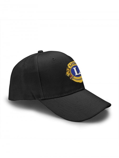 Baseball Caps Lions Clubs Unisex Peaked Caps Baseball Cap Classic Adjustable Casquette Flat Hats - Black - CJ18UT3T0H3 $23.07