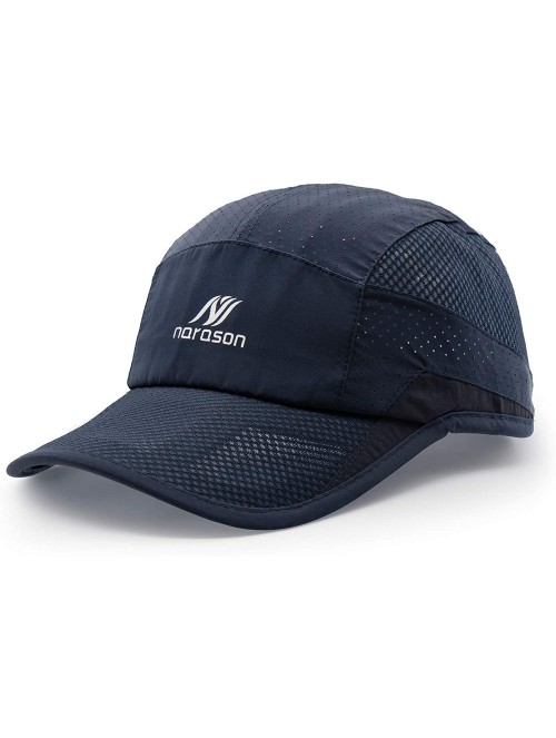 Sun Hats Sun Visor Hats Lightweight Cooling Sports Hat UV Protection Ultra Thin Breathable Baseball Hats - Navy - CZ18THRZKIH...