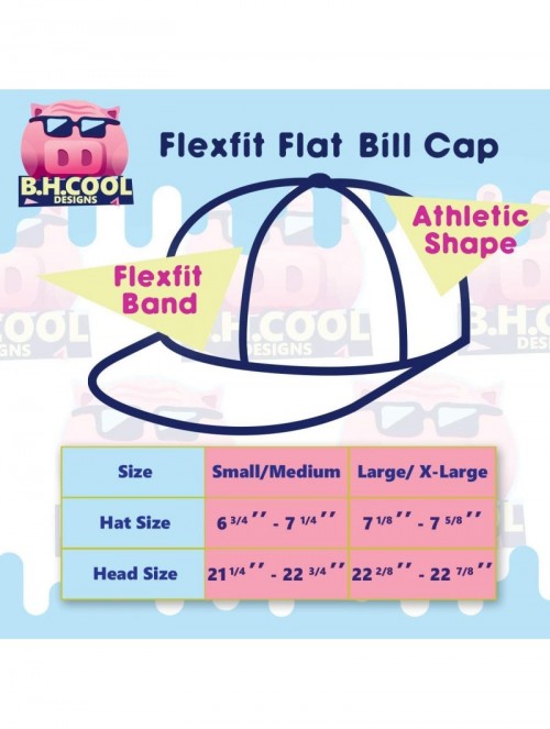 Baseball Caps Custom Embroidered Flexfit 6210 Structured Flat Bill Fitted - Personalized Image & Text - Your Design Here - CM...