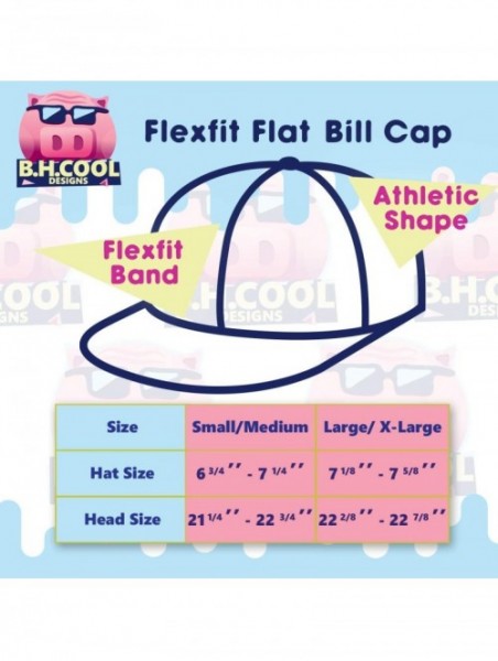 Baseball Caps Custom Embroidered Flexfit 6210 Structured Flat Bill Fitted - Personalized Image & Text - Your Design Here - CM...