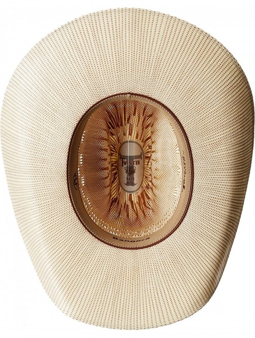 Cowboy Hats Bangora Maverick Fancy Band - Ivory/Tan - CL18CI4YY09 $38.15