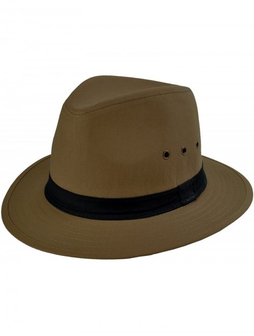 Fedoras Men's Casual Fedora Style Hat - Brown - CI17Z7EKZIH $14.41