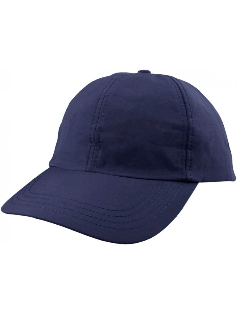 Baseball Caps Baseball Cap Hat-Running Golf Caps Sports Sun Hats Quick Dry Lightweight Ultra Thin - Navy Blue(solid Color) - ...