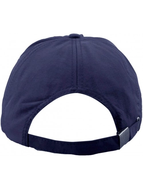 Baseball Caps Baseball Cap Hat-Running Golf Caps Sports Sun Hats Quick Dry Lightweight Ultra Thin - Navy Blue(solid Color) - ...